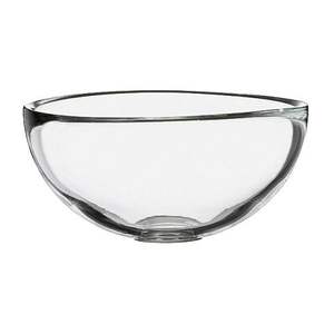 Tazón para servir de vidrio de paredes gruesas con base fuerte y líneas limpias, ideal para servir alimentos o exhibir piezas - Product Image 5