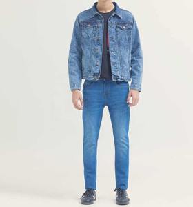 Chaqueta Vaquera de Mezclilla para Hombre, Diseño Personalizado OEM, con Botones al Frente, Estampado de Letras, Ecológica, Informal, Estilo Urbano, para Invierno - Product Image 4