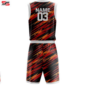 ชุดบาสเก็ตบอลสำหรับผู้ชายเสื้อบาสเก็ตบอลชุดกีฬาแบบสั่งทำชุดบาสเก็ตบอลผ้าโพลีเอสเตอร์ระบายอากาศได้ดีแห้งเร็ว - Product Image 2