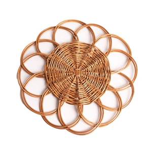 Placemat en rotin naturel tressé à la main, prix avantageux, chargeur de plat, décoration de table de Noël, vente en gros - Product Image 2