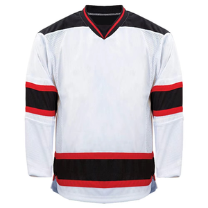 Camiseta de hockey sobre hielo en blanco con estampado personalizado para equipo de entrenamiento universitario, uniforme deportivo con estampado por sublimación - Product Image 2
