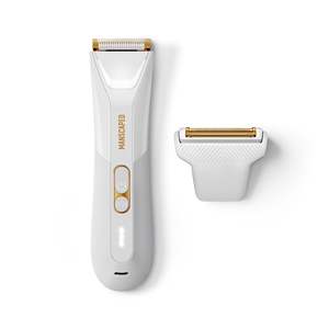 Tondeuse rechargeable USB-C à double tête avec lames en céramique, étanche, pour usage humide/sec, pour les poils du corps et des parties intimes des hommes et des femmes - Product Image 1