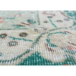 Alfombra de Lana Vintage Anudada a Mano, Diseño Rectangular Abstracto con Medallón Pae-2814, para Sala de Estar, Pasillo u Hogar - Product Image 3