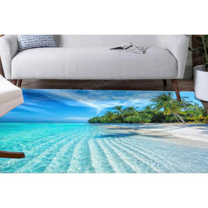 Tapis imprimé Océan Tropical - Décoration côtière pour salons et couloirs, tapis doux non tissé - Product Image 5