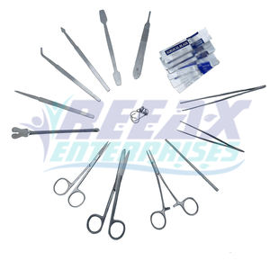 Kit de disección de 22 piezas de acero inoxidable para uso en hospitales con estuche para estudiantes de biología veterinaria por REEAX ENTERPRISES - Product Image 2