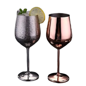 Export Quality Sustainable Copper <b>Glass</b> with Classic Wine <b>Goblet</b> Design for Parties and Kitchen Use - Product Image 3