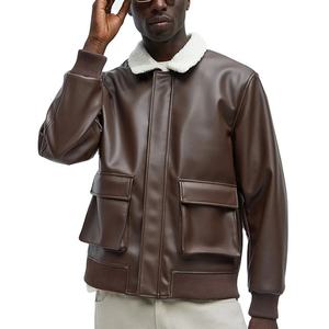Modèle 2026 tendance, veste en cuir pour homme et femme, nouvelle mode, veste en cuir pour homme, veste en cuir coupe-vent 2025 - Product Image 4