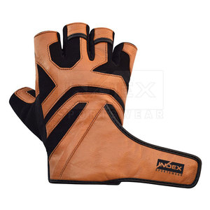 Guantes de cuero transpirables para fitness Guantes de cuero para fitness hechos al por mayor Guantes de cuero para fitness de tamaño personalizado - Product Image 2