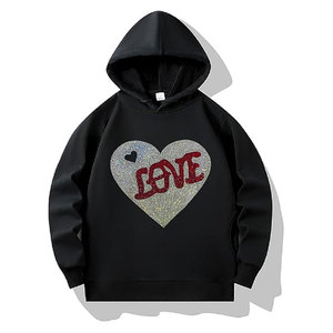 เสื้อฮู้ดลายพลอยเทียมเสื้อสวมหัวปรับแต่งได้สำหรับแบรนด์2025 - Product Image 1