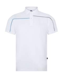 Chemises polo modernes pour hommes T-shirts en tissu extensible avec logo imprimé pour hommes Ensembles d'uniformes de polo grossiste de vêtements pour hommes - Product Image 2