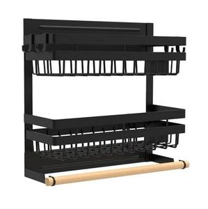 Multipurpose metal <b>kitchen</b> storage rack with durable construction to organize countertop and <b>pantry</b> efficiently - Product Image 4