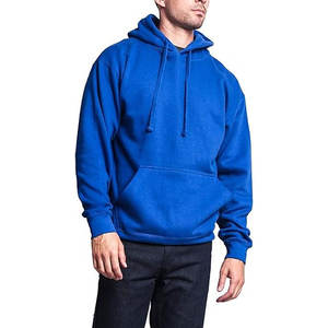 Build Your Brand Hoodies <b>Royal</b> <b>Blue</b> Blank Premium Cotton <b>Fleece</b> Hoodies with Drawstring Hem Perfect Print Embroidery Hoodies - Product Image 4