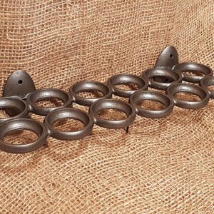 Porte-plateau à oeufs Porte-oeufs en fer antique Stockage d'œufs frais de ferme fait à la main - Product Image 5