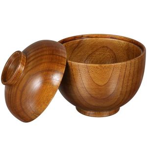 Cuenco de madera de la mejor calidad con acabado antiguo para uso doméstico y en la cocina, Juego de 2 cuencos para servir - Product Image 1