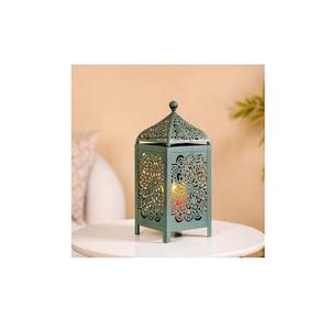 Nouvelle lanterne suspendue gravée blanche faite à la main avec métal et verre pour mariage intérieur/extérieur et décoration de Noël - Product Image 3