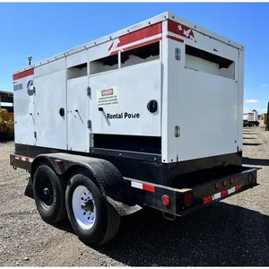 Nouveau groupe électrogène diesel industriel de 150 kW avec sélecteur de tension, sur remorque, pour usage commercial de secours - Product Image 2