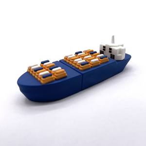 แฟลชไดรฟ์ USB สำหรับเรือคอนเทนเนอร์3D | เมมโมรี่สติ๊กเรือไอน้ำแบบกำหนดเองสำหรับของขวัญและการสร้างแบรนด์ - Product Image 2
