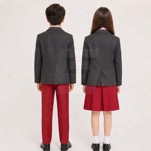Collection de vêtements pour enfants du fournisseur phare : Uniforme scolaire pour étudiants avec tissu doux et ensemble chemise-pantalon assorti – Éducatif - Product Image 2
