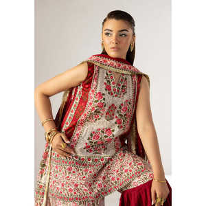 Conjunto de traje de 3 piezas estampado para mujer con dupatta CL-62179 - Product Image 5