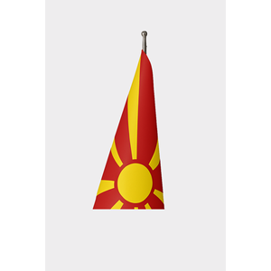 Bandera Personalizada de Macedonia para Interiores, 3x5 pies, Impresión Digital con Logotipo Personalizado para Exhibición Automotriz, Hecha de Aluminio, Plástico y Seda - Product Image 3