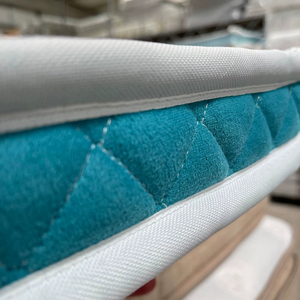 Colchón de espuma viscoelástica azul cielo muy suave acolchado, parte superior inferior, comodidad blanca, terapia del sueño para Hospital, poliéster de punto AA - Product Image 1