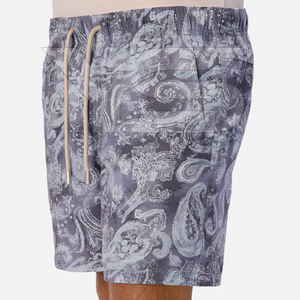 กางเกงสตรีทขาสั้นโพลีเอสเตอร์ป้องกันการยับย่นมีเชือกรูดปิดขนาดพิเศษยาวถึงเข่าพิมพ์ซับลิเมต - Product Image 4