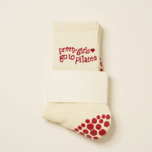 Chaussettes de Pilates jetables personnalisées ODM pour femmes, antidérapantes, en coton, motif floral, lettres, écologiques, séchage rapide - Product Image 4