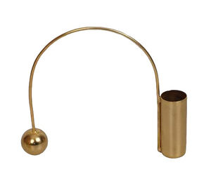 Portavelas de diseño dorado de Metal, soporte decorativo hecho a mano para Navidad y Festival, portavelas - Product Image 2