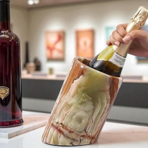 Soporte de botella de vino de mármol de lujo para el hogar, jardín, dormitorio, sala de estar, habitación de invitados, mesa de comedor, etc. para cubos de hielo, bañeras de bebidas - Product Image 2