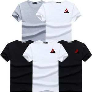 เสื้อยืดลำลองสำหรับผู้ชายเสื้อสไตล์สตรีทแวร์ผ้าคอตตอน100% ปักแบบคลาสสิกตามสั่ง - Product Image 4