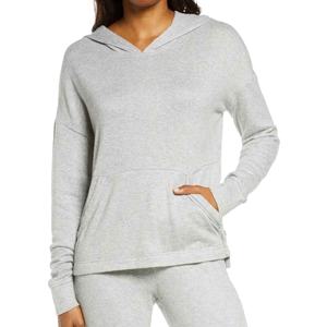 Sweat-shirt à capuche en coton surdimensionné pour femme, personnalisé, manches longues, vente chaude, streetwear - Product Image 1