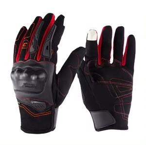 Gants de moto unisexes en cuir véritable avec logo personnalisé, gant de course de moto de meilleure gamme pour le sport, le cyclisme, qualité inégalée - Product Image 5