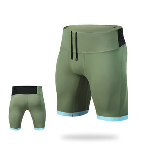 Pantalones cortos de compresión para correr para hombre, pantalones cortos ajustados con bolsillos de alta elasticidad para ejercicio de verano, envío DDP - Product Image 6