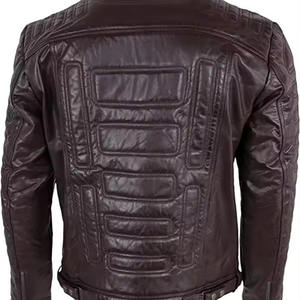 Chaqueta Deportiva de Cuero con Cuello para Hombre, Estilo Piloto Bomber, 2026 - Product Image 2