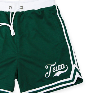 Pantalones cortos de baloncesto personalizados BSCI verano hombres malla atlética gimnasio deportes entrenamiento cordón pantalones cortos casuales con bolsillo - Product Image 4