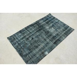 Alfombra, 3x4.9 pies, Alfombra Vintage, Alfombra Oriental Negra de Lana - Product Image 3