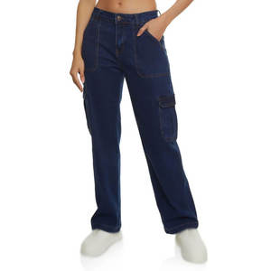 Women Black Cargo Pants High Waist Utility <b>Trousers</b> Streetwear Wholesale Factory - Product Image 1