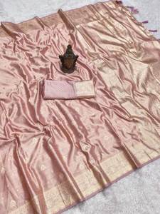 Nuevo Sari Tradicional de Piel Sintética Suave y Pura 2026, Tela Personalizada de Colores Vivos, Largo Regular, con Blusa a Juego, Venta al por Mayor para Fiestas - Product Image 5