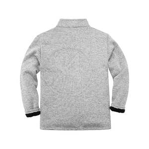 เสื้อแจ็คเก็ตขนแกะผู้ชายแบบสั่งตัดได้ ขนาดพิเศษ สำหรับฤดูหนาว คอตั้ง ปักโลโก้ด้านหน้า ผ้าฝ้าย 100% ระบายอากาศได้ดี เป็นมิตรกับสิ่งแวดล้อม ลดราคาพิเศษ - Product Image 2