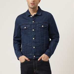Veste en jean pour homme de haute qualité, nouvelle collection élégante, vente en gros OEM, vêtements décontractés avec logo en toile sur le devant pour garçons - Product Image 1