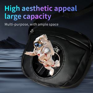 Nouveau sac à bandoulière noir de petite taille, ventilateur LED holographique <span class=keywords><strong>3D</strong></span>, équipement d'affichage publicitaire tendance, <span class=keywords><strong>hologramme</strong></span> avec application Wifi - Product Image 4