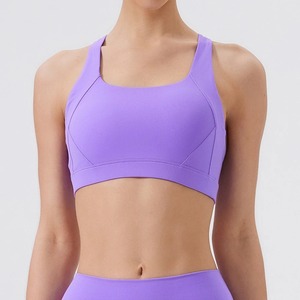 Women's High Support Seamless Sports Bra OEM Fitness Wear with Latest Design <b>Cheap</b> Price Wholesale Sports Bra Plus Size - Product Image 1