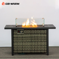 Table de foyer extérieur au propane, chauffage de terrasse au gaz, directement du fabricant, pour usage domestique et commercial
