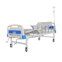 Lit d'hôpital manuel médical avec manivelle prix d'usine acier ABS PP matière plastique soins infirmiers mobilier hospitalier