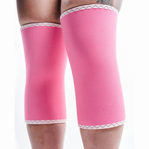 100% haute qualité néoprène entraînement Fitness genou manches pour unisexe Logo personnalisé conception imprimé genou manches pour salle de sport - Product Image 4