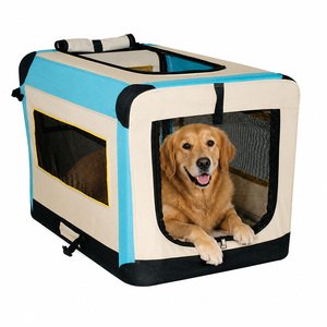 Cage à chien souple classique pliable, cadre en métal solide, cage à chien pour animaux de compagnie, prix économique, cage souple pour chiot - Product Image 1