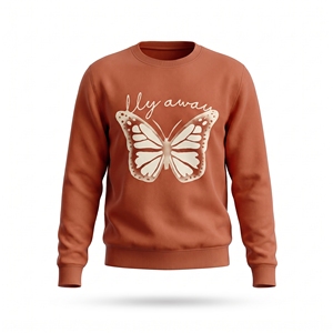 เสื้อสเวตเชิ้ตคอกลมผู้ชาย สีเขียวอมฟ้า ทรงปกติ พิมพ์ลาย สวมใส่สบายๆ สำหรับฤดูใบไม้ร่วง พิมพ์ลายด้วยเทคนิคฮีททรานเฟอร์ ผ้าฝ้าย 100% - Product Image 1
