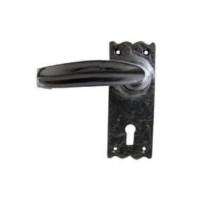 Manija de bloqueo de palanca de lujo de Color negro de nueva calidad, herrajes para puerta, manija de puerta de palanca de hierro de diseño elegante para Baño - Product Image 4