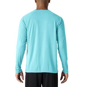 เสื้อตกปลาแขนยาวสำหรับผู้ชายเสื้อตกปลา UPF 50 + กำหนดโลโก้เปล่าพิมพ์ซับลิเมชัน100% โพลีเอสเตอร์ - Product Image 6