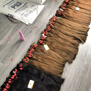 Cheveux vierges humains de qualité supérieure Minh Khang en gros, cheveux pour tresses, sans trame, cuticules alignées, origine Vietnam, 100g, toutes les couleurs pour - Product Image 6